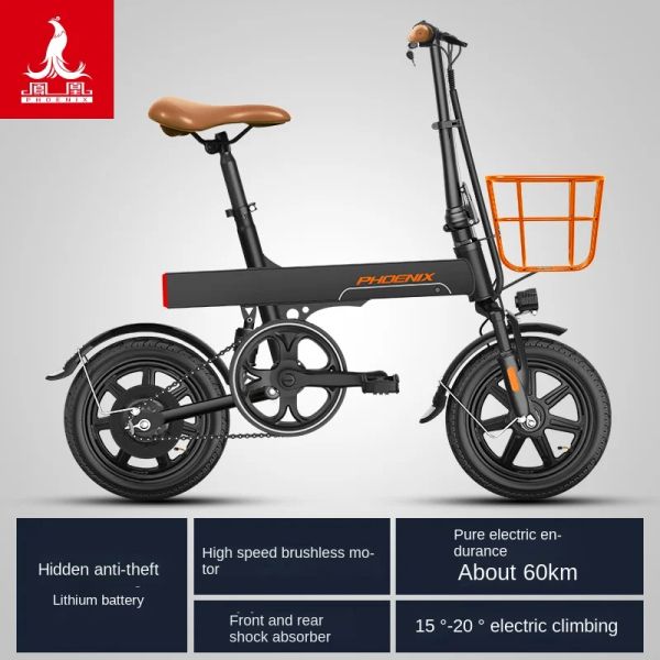 Bicicleta Micadeiro de Micadeiro Veículos Elétricos Bateria de Bateria de Bateria de Lítio Adulto Mini -dobrável Bicicleta de bicicleta E Bicicleta E