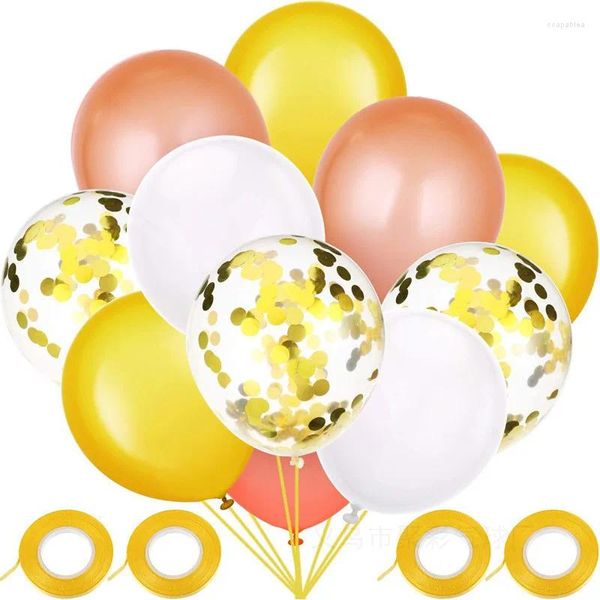 Decoração de festa 60pcs 12 polegadas azuis vermelha laseira de ouro Balões de látex misto de confete de helium decorações de aniversário decorações de aniversário