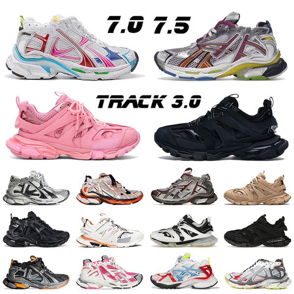 Corredores de pista 7.0 7.5 3.0 Sapatos de grife de grife masculino Runners Sapatos de vestido Office Multicolor Track Runners Borgonha Borgonha Jogging Soaskers Mens Sneakers