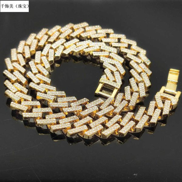 PRISM PRISM STAGATTO 14 MM GURNO CUCCHLE Volkswagen Rap Hip Hop Cuban Chain Gold Gold