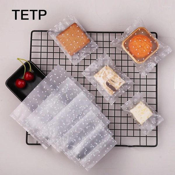 Depolama Çantaları TETP 100 PCS DOTS MAKİNE SEAL PARTI PARTI İLETİMİZ ÇEREKLERİ NOUGAT Yumurta Sarısı Crisp Çikolata Ambalaj Dekorasyonu iyilikleri