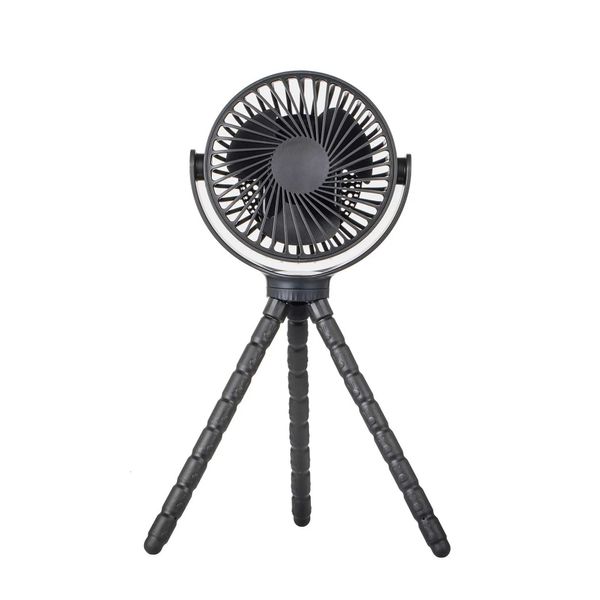 Outros aparelhos Tripé rotativo ventilador de mão de mão -de -obra multifuncional portátil Mini Fan de mão de mão USB J240423