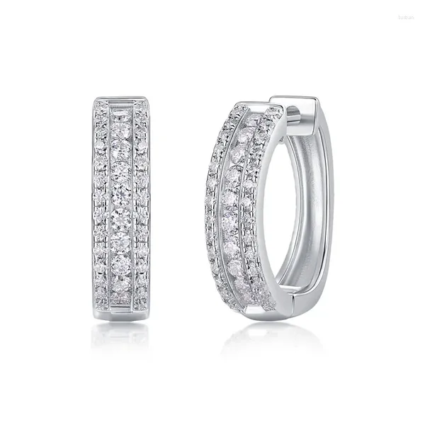 Brincos do garanhão E13353 Lefei moda moda clássica de luxo moissanita Radiant Night Charmms Women Sterling Silver 925 Jewelry Gift
