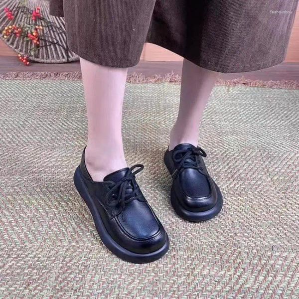 Scarpe casual singolo 2024 pizzo inferiore piatto su due indossare il lusso di Zapatos de Mujer da donna vulcanizzato
