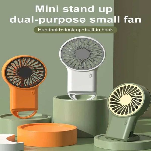 Outros aparelhos Desktop Small Fan Mini Handheld USB Três VELOCIDADES AIRA DE AR COLION Home Office Portable Quiet Outdoor Mini Fan J240423