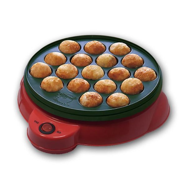 Aparelhos 220V Chibi Maruko Máquina de cozimento doméstico Takoyaki fabricante de polvo bolas de pan de bolas de churrasqueira