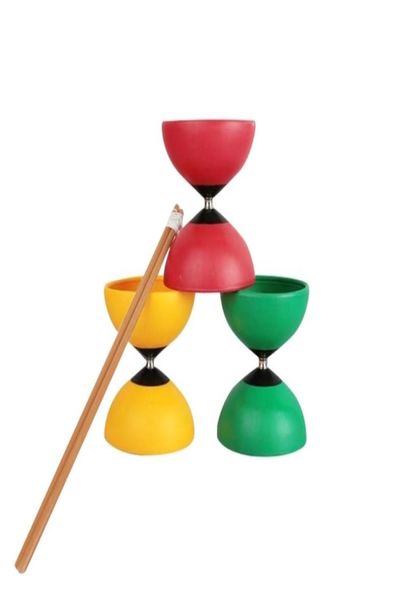 Diabolo rolamento fixo chinês yoyo diabolos sticks breking de jogos ao ar livre para crianças 2012146235635