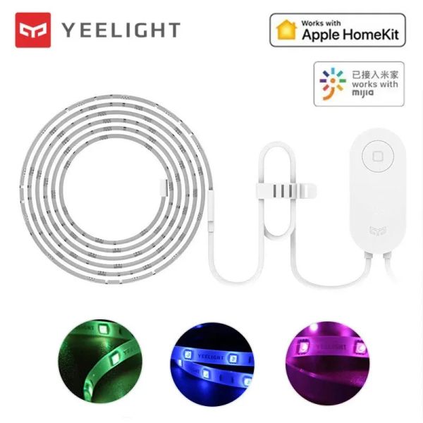 Steuerung Yeelight Smart RGB LED LEG Light Strip 1s 1m Erweiterung Version Buntes WiFi -Fernbedienung mit Yeeight App für Smart Home