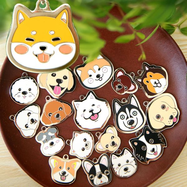 Tags Tags de metal personalizadas Tags de Ícone originais para cachorros filhotes fofos husky chihuahua bulldog pet produtos de cães acessórios para cães