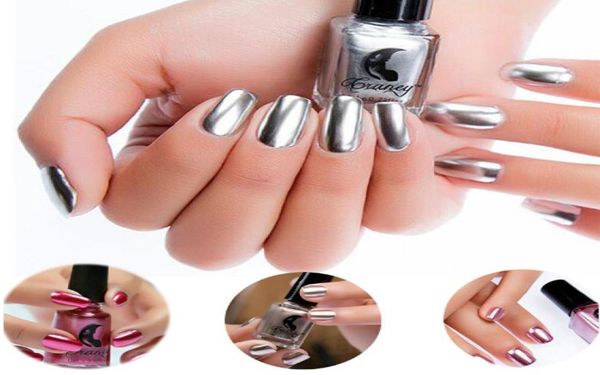 Mirror Effect Effect Metallic Achance Gold Silver Silver Chrome Varnish Manicure Manicure Art Lacador Gel de unhas 9838664