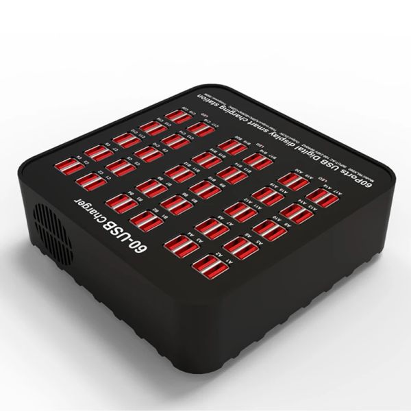 Hubs Station di ricarica USB 10 12 15 20 24 30 60 PORTS HUB 100W DOCK DI CAMBIALE DEILLA VELOCE ALTRUI PER ADAPITORI DI POLORE PELLO