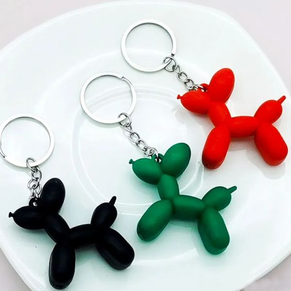 Anahtar zinciri sevimli balon köpek anahtarlık takı çift Keyasyon yaratıcı çizgi film cep telefon çanta araba kolye eğlenceli anahtar zincirleri ll