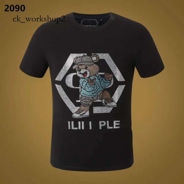 PLEIN URZER CAMISA 24SS PB CAMISER PHILIPS PLEIN NOVO MEN MEN MEN T-SHIRT Designer PP Skull Diamond camise