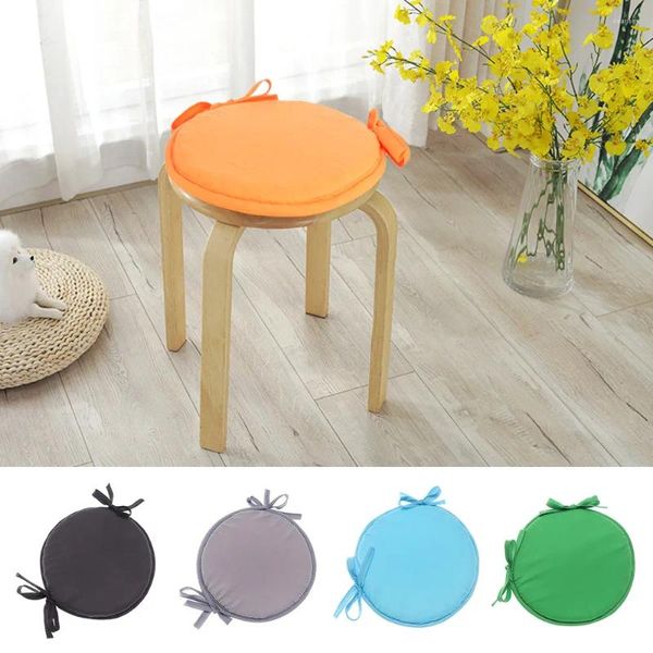 Pillow Seat Kitchen Office Sofá Round Round Removable Tike-On Cadeir Pads ao ar livre 30-38cm