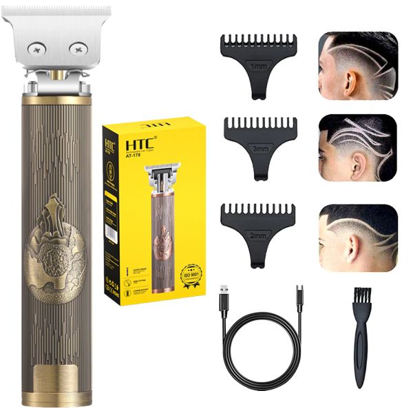 Clippers HTC Vintage T9 Terrimer per capelli Clippers Electric Clipper's Retro T9 Buddha Testa Buddha Intaglio delle forcine