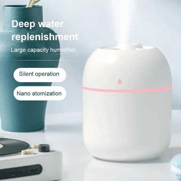 Umidificatori Humidifier portatili Humidifier USB Desktop Atomizzazione dell'aria interna umidificatore Mute Mute Great Spray Humidifier Y240422