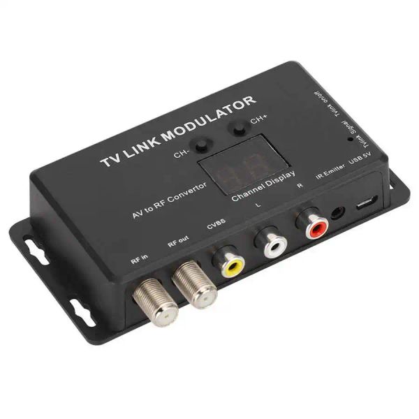 Receptores TM70 IR Modulador UHF TV Link Modulador AV para RF Converter IR Extender com 21 canais PAL/NTSC Alta qualidade