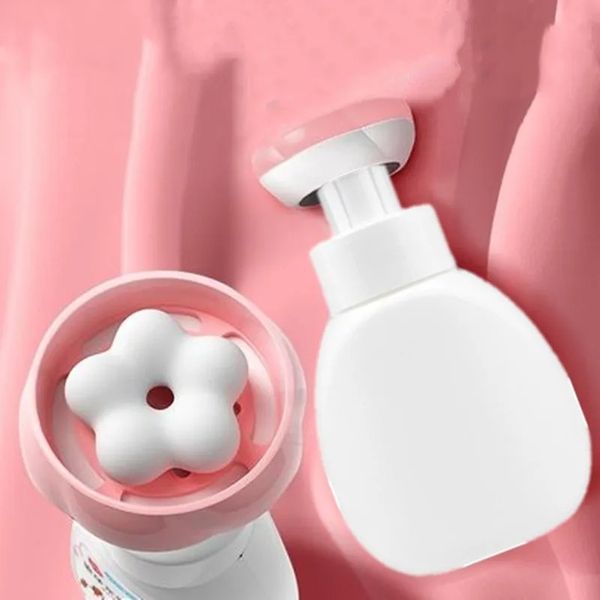 300ml çiçek tipi sabun dağıtıcı sabun dağıtıcı çiçek köpük şişe el dezenfektan şişe çocuklar seyahat banyo malzemeleri