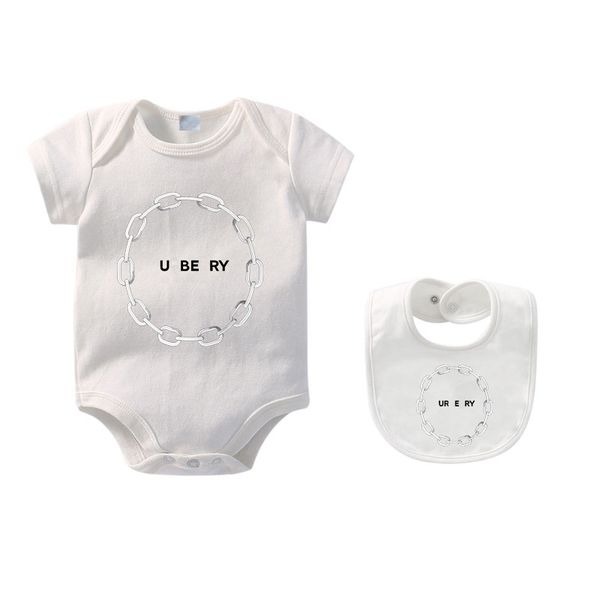 Infant Born Baby Boy Girl ROMPERS Designer Markenbrief Kostüme Overalls Kleidung Overall Kids Bodysuit für Babys Outfit Strampler Outfit Jumpsuits CXD2404235