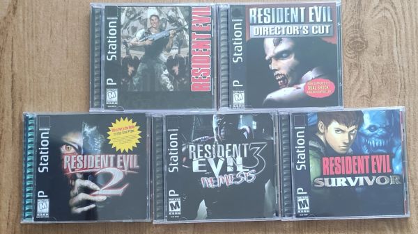 NEES PS1 Resident Evil Series com jogo de cópia de disco manual completo Desbloquear