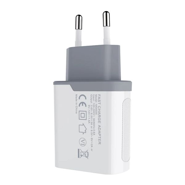 Leser Nillkin QC 3.0 Telefon USB -Ladegerät 3A Schnelles Ladegerät US EU UK Travel Ladegerät USB -Wall -Telefon Ladegerät für Xiaomi OnePlus 7 AC -Adapter