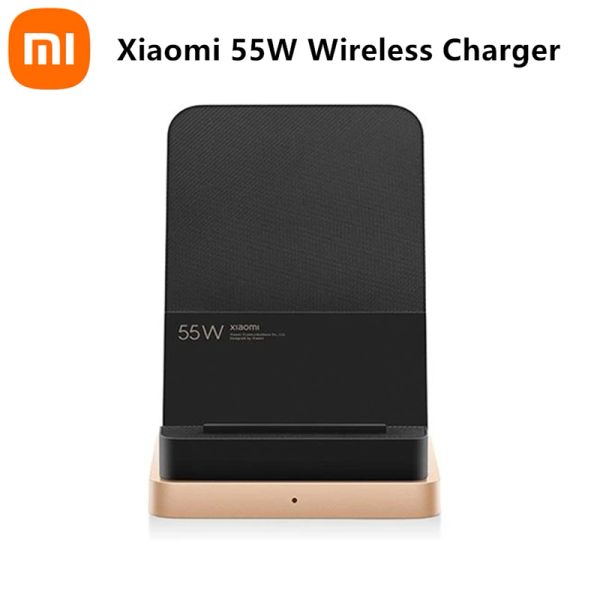 Şarj Cihazları Xiaomi 55W Kablosuz Şarj Cihazı Xiaomi için Dikey Hızlı Hızlı Yük