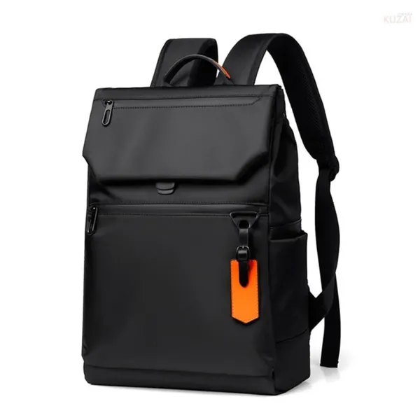 Backpack Designer High Luxury Quality Brand Brand Men's Black Laptop para Business Urban Man USB Charging