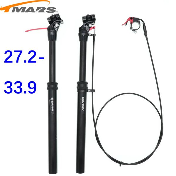Части TMARS Dropper Seatpost Регулируемая высота 27,2 мм Руководство по удалению дистанционного управления Руководство по ручным велосипедам MTB 28,6 30,1 30,4 30,9 31,6 110 мм