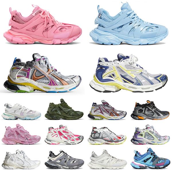 Designer Track Runner 7 7.5 3.0Shoes Triple S Sneaker Tess Gomma Plattform SENDE SINDEM SINDEM BLACK WHITE Pink Blue Dekonstruktion Jogging Wandertrainer Sneakers 35-46