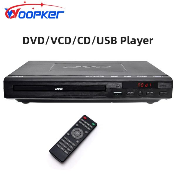 Spieler WOOPKER DVD225 Player Multi -Region Digital TV -Disc Player Support DVD CD MP3 MP4 VCD USB -Heimkino -System