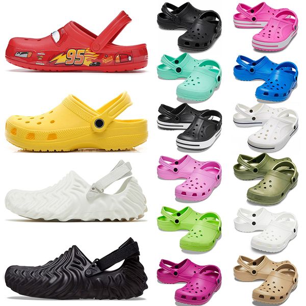 Kinder Clogs Pantoffeln Designer Sandalen Herren Frauen Plattform Schieberegler Big Kid Shoes Flat Slides Plattform Sandale kostenlos Versandartikel Strand Slipper Freizeitschuhe Dhgate