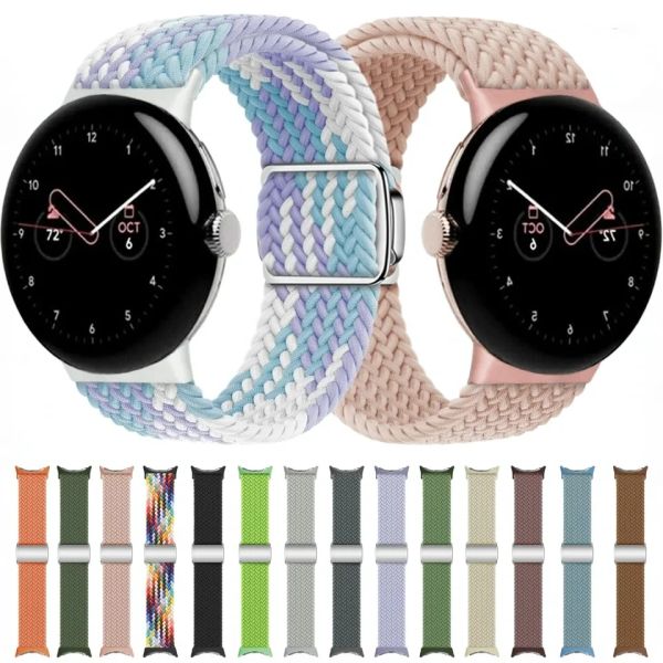 Control Strapa de nylon trançada para Google Pixel Watch 2 Band Smart Watch Substitui