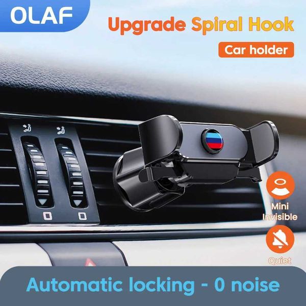 Mobiltelefone montiert Halter des Automobilhalters Air -Vent -Clip -Mobilfunk -Handy -Handy -Mobilfunk -Mobilfunk -GPS -Support -Halterung für iPhone Samsung tragbarer Autohalter Y240423