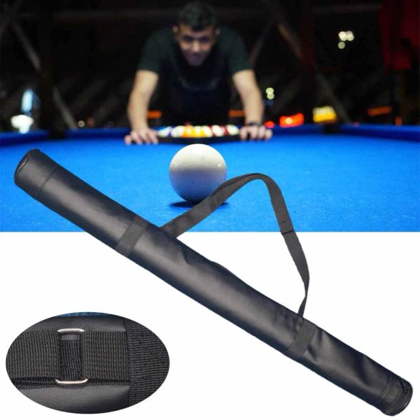 Billiard 32 Zoll Snooker Cue Tasche Heißverkaufstarke Leichte tragbare für Pool -Cue -Sticks Nylon Künstliche Lederverstellbare Teile