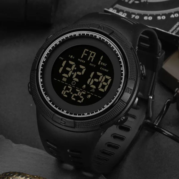 Смотреть модные бренд Sanda Twarepronation Digital Watch Men Sport Watch Электронные светодиодные запястья для часов.