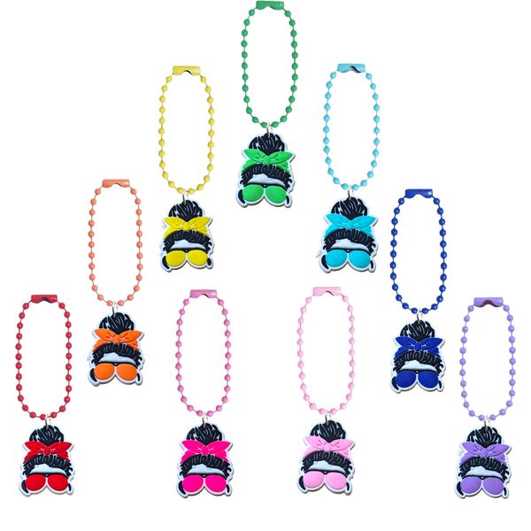 Keychains Lanyards Cartoon -Serie Keychain Key Ring Ball Bead Fashion Keyrings Charms Car for Women Girls Bag Drop Lieferung OTX9K