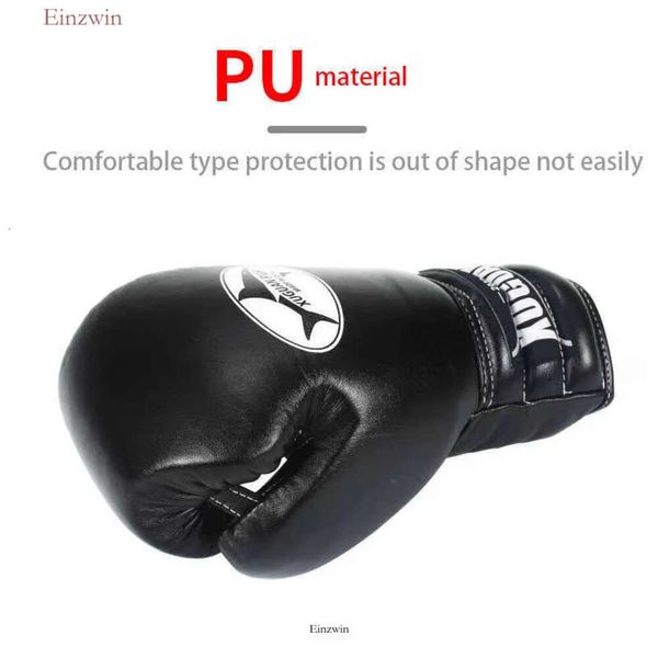 Luvas de boxe profissional de engrenagem de proteção Luvas de combate gratuitas para homens para homens Mulheres de alta qualidade Muay Thai MMA Boxing Training Equipment 499