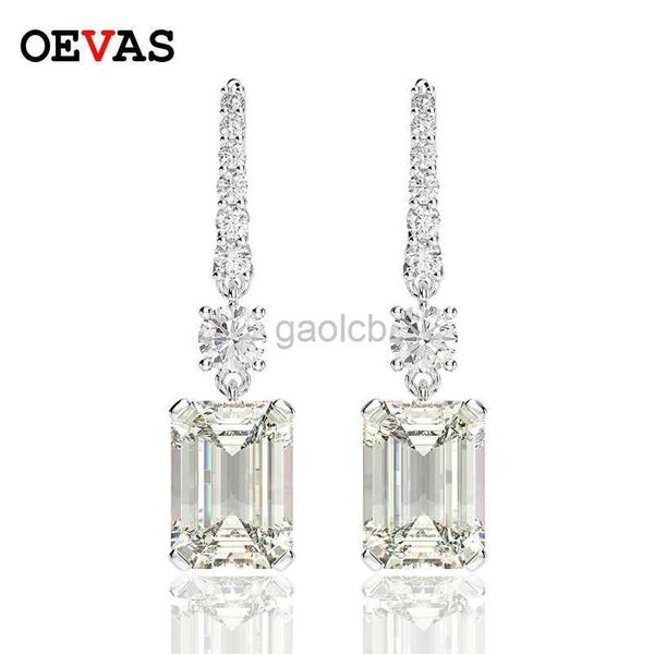 Lustre de lustre oevas de luxo 925 prata esterlina criada moissanite gemstone grow drop briok brioks briokings beliche jóias finas presentes por atacado D240323