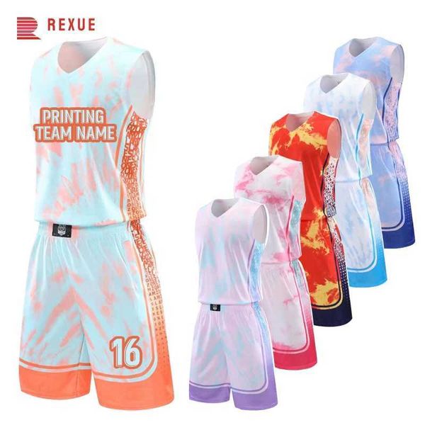 Fan Tops Tees 7xl Basketball gilet e pantaloncini mesh rapido a secco a secco per maglie da basket in bianco per uomini Sublimation uniforme personalizzata Y240423 Y240423