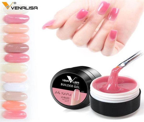 Venalisa En Yeni Ürünler 12 Renk Kamuflaj Renk UV Oje Oluşturucu İnşaat Çivi Sert Jelly Poli Gel206J9814375