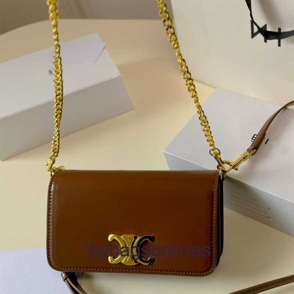 High -End -Designer -Taschen für Frauen Celli New Door Lock Schnalle kleine quadratische Tasche Doppelter Schulterketten Crossbody -Tasche für Frauen Original 1: 1 mit echtem Logo und Schachtel