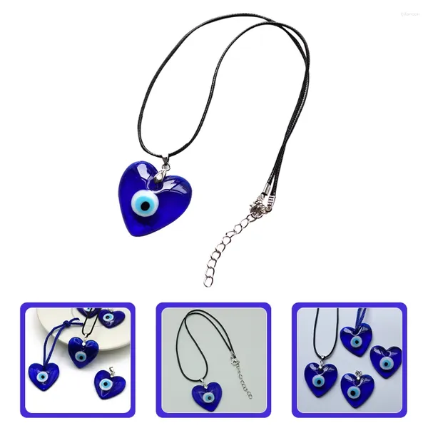 Collane a ciondolo Collana blu Collana Accessori cattivi per ragazze adolescenti Donne in cerato