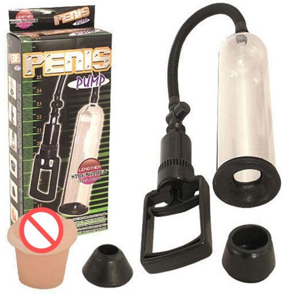 Penispumpe Vergrößerung Vakuumpumpe Penis Extender Man Sex Toys Vergrößerung Erwachsener Brust Muschi Auspuff Tools8509773