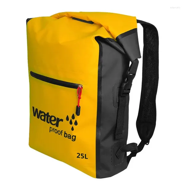 Sacos de armazenamento 25L Backpack de mochila seco de mochila à prova d'água ao ar livre