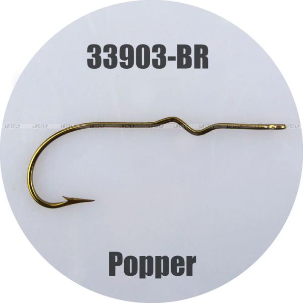 Accessori 33903BR, 100 ganci da pesca, gambo del kink, ganci a mosca, legare, pescare