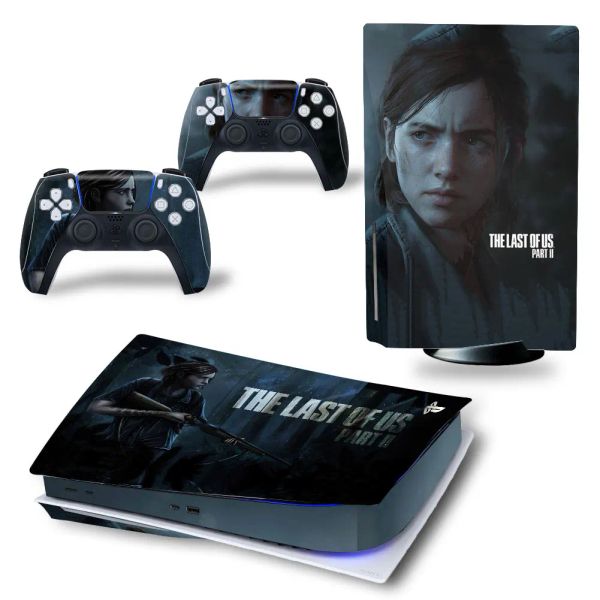 Adesivos The Last of Us Part 2 PS5 Game Console Sticker Protection Skin Skin para o console PS5 e proteção contra o controlador Skin PS5