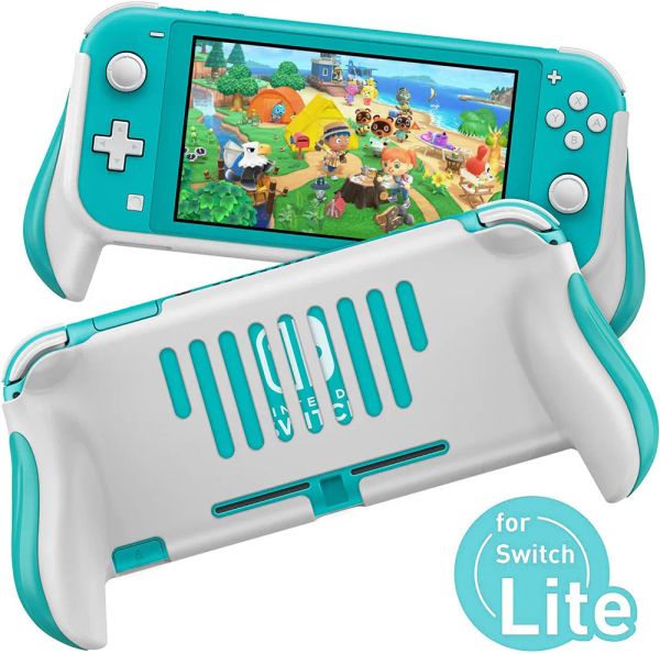 Casos Grip Hand para Nintendo Switch Lite Prova à prova de choque Tampa da alça ergonômica da concha para Nintend Switch Lite Game Grips