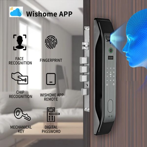 Управление Phipulo 3D Face Digital Electronic Lock Smart Door Bock BioMetric Electronic Camera Security для Smart Home