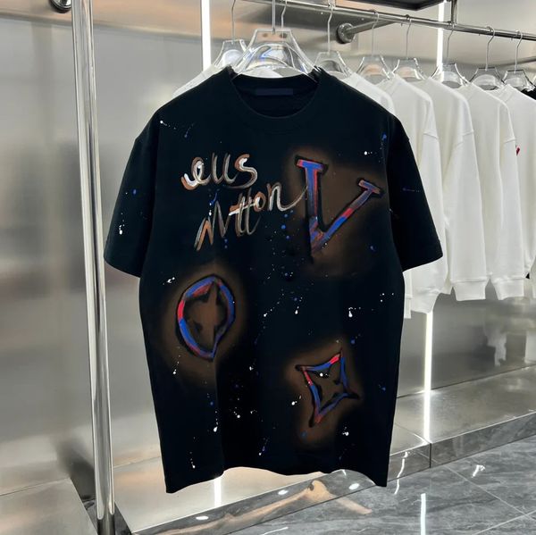 Magliette Balencigaa T-Wash Vintage Wash Balencigaa Tops Lettera di graffiti Magliette stampate T-shirt di design di lusso per Balencigaa Mens Summer Tshirts 685