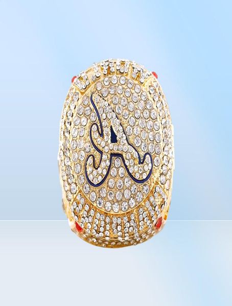 7 Spielername Soler Freeman Albies 2021 2022 World Series Baseball Braves Team Ship Ring mit Holzschachtel Souvenir Men Fan4364686